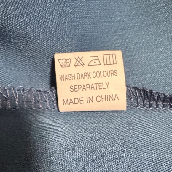 Tickled Teal Teal Blue Dress with Ruffle Sleeves Size XL - Picture 9 of 10